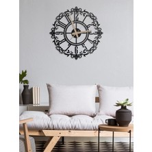Metalium Concept Dekoratif  Türkçe Rakamlı Ferforje Metal Duvar Saati 45X45CM