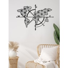 Metalium Concept Dekoratif Metal Duvar Tablosu Yaşam Haritası 73X54CM