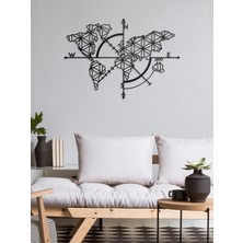 Metalium Concept Dekoratif Metal Duvar Tablosu Yaşam Haritası 73X54CM