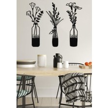 Metalium Concept Dekoratif Metal Duvar Tablosu Bahar Çiçekleri 22X56CM x 3 Adet [2275-22x56]