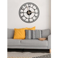 Metalium Concept Dekoratif Türkçe Rakamlı Metal Duvar Saati 60X60CM