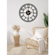 Metalium Concept Dekoratif Türkçe Rakamlı Metal Duvar Saati 60X60CM