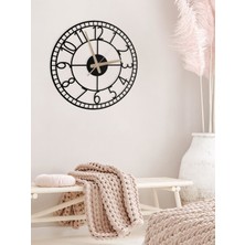 Metalium Concept Dekoratif Türkçe Rakamlı Metal Duvar Saati 60X60CM