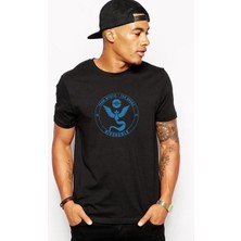 Qivi Riverdale Team Mystic Pokemon Go Baskılı Siyah Erkek Örme Tshirt