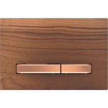 Geberit SIGMA50 Kumanda Paneli, Çift Basmalı (Bronz Basma Buton), Ahşap - 115.670.JX.2