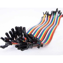 Robotistan 30 cm 40 Pin Ayrılabilen Dişi-Dişi F-F Jumper KABLO-300 mm