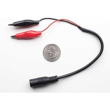 Robotistan Krokodil Çıkışlı Dc Barrel Soket (Dişi)