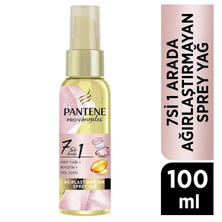 Pantene Pro-V 7'si 1 Arada Hint Yağı Biotin Gül Suyu Ağırlaştırmayan Saç Sprey Yağı 100 ml 2'li Set