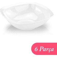 Tria Porelin Kare Serisi Oval Köşeli Kase 6'lı Paket 18,5 cm