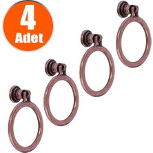Sarkaç Mobilya Dolap Çekmece Kulpu Kulbu Antik Bakır Metal Kulp (4 Adet)