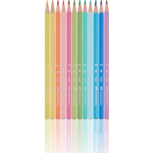 Faber-Castell Pastel Renkler Üçgen Kuru Boya 12'li, (Fsc)