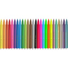 Faber-Castell Comfort Keçeli Kalem, 24'lü 6 Neon,6 Metalik, 12 Klasik