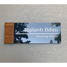 Dekokonsept Wooden Serisi Toplantı Odası Kapı Isimliği