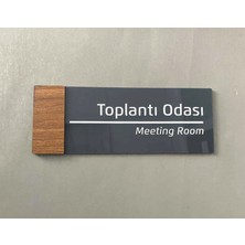 Dekokonsept Wooden Serisi Toplantı Odası Kapı Isimliği