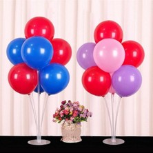 Bal10 Dünyası 2 Adet Ayaklı Balon Standı - Dekoratif 7 Li Balon Standı