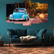 Zevahir Mobilya Dekorasyon ZEVAHİR MOBİLYA DEKORASYON Zevahir 5 Parça Mdf Mavi Vosvos Tablosu