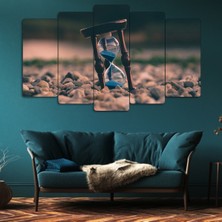 ZEVAHİR MOBİLYA DEKORASYON Zevahir 5 Parça Mdf Kum Saati Tablosu