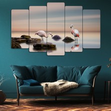 ZEVAHİR MOBİLYA DEKORASYON Zevahir 5 Parça Mdf Flamingo Tablo