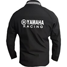 Anka Yamaha Softshell Ceket Mont Rüzgar ve Su Geçirmez Siyah