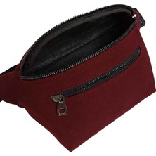 Beutel Denim Gabardin Unisex Bordo Bel ve Omuz Çantası BC-GAB001