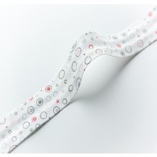 Hobizubi Daireler Siyah Koton Biye - 2 Cm Desenli Biye - 5 Metre