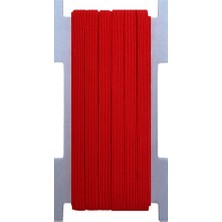 Hobizubi 8 Mm Kırmızı Yassı Lastik - 50 Metre