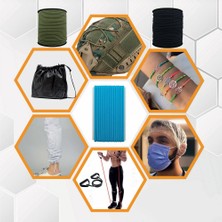 Hobizubi 3 Mm Yuvarlak Lastik-50 Metre Siyah Yuvarlak Lastik