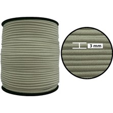 Hobizubi 3 Mm Yuvarlak Lastık-100 Metre Bej Yuvarlak Lastik