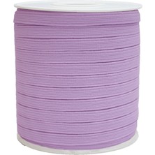 Hobizubi 6 Mm Pudra-Lila Yassı Lastik - 100 Metre