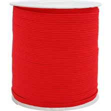 Hobizubi 6 Mm Neon Pembe Yassı Lastik - 100 Metre