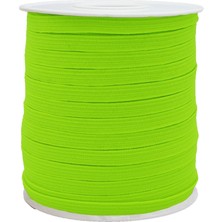 Hobizubi 6 Mm Neon Sarı Yassı Lastik - 100 Metre