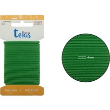 Hobizubi 4mm Yeşil Bebe Lastik - 5 Metre