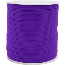 Hobizubi 8 Mm Mor Yassı Lastik - 100 Metre