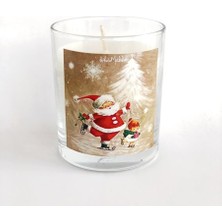 VİNTAGE NOEL BABA BUZ PATENİ KOKULU BARDAK - MUM 030