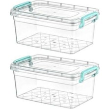 Oliva Çok Amaçlı Kapaklı Erzak Saklama Kutusu 5.5 Litre (20 x 31 x 13) 2li