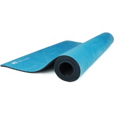 Rebuwo Kaydırmaz 5mm Süet Çocuk Doğal Kauçuk Yoga Mat Pilates Matı Mavi 136 X 62 cm