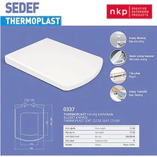 Nkp Sedef Thermoplast Yavaş Kapanan Klozet Kapağı