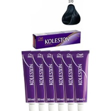 Wella Koleston Kalıcı Krem Saç Boyası 2/0 Siyah X6