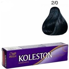 Wella Koleston Kalıcı Krem Saç Boyası 2/0 Siyah X6