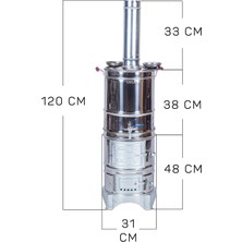 Metehan Battal Boy 30 Litre 3 Demlikli SEMAVER(MTH-531 )