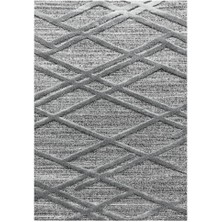 Pixel Modern Dekoratif yumuşak Bukleli kabartmalı Geometrik 3D Gri  Oturma odası Salon Halısı