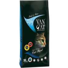 Vancat Balıklı Pirinçli Kedi Maması Yetişkin 15 kg