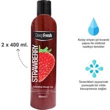 Deep Fresh Arındırıcı Duş Jeli Çilek 2 x 400 ml