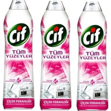 Cif 750 ml x 3 Tüm Yüzeyler Jel Temizlik Ürünü Çiçek Ferahlığı ile Derin Temizlik Sunar