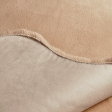 Tappeto  Soft Peluş Rex Tavşanı Postu Camel