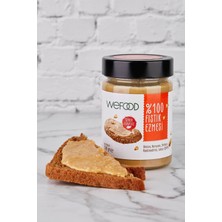 Wefood Glütensiz Vegan Katkısız Şekersiz Sade %100 Fıstık Ezmesi 300 gr (Fıstık Parçacıklı)