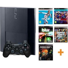 Sony Playstation 3 Super Slim 500 GB + 1 Orijinal Kol + 40 Oyun