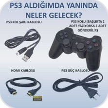 Sony Playstation 3 Slim 500 + 2 Oyun Kolu + 40 Oyun