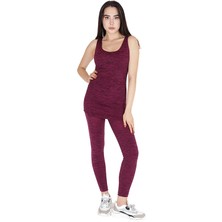 Fore Sport Kadın Fuşya Melanj Seamless Dikişsiz Toparlayıcı Sporcu Atlet Alt Üst Fıtness Takımı