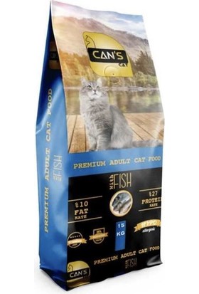 Can's Balıklı Kedi Maması 15 kg